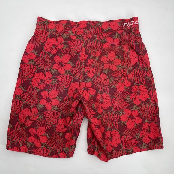 Rip Curl Board Shorts Mens 36 Red Floral Pocket - Picture 5 of 7
